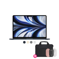 【Apple】無線滑鼠+電腦包★MacBook Air 13.6吋 M2 晶片 8核心CPU 與 8核心GPU 16G/256G SSD