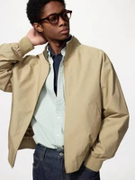 UNIQLO Jaket Harrington Jacket PRIA BEIGE S