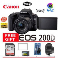 กล้อง DSLR Canon EOS 200D พร้อมเลนส์ 18-55mm (มือสอง)