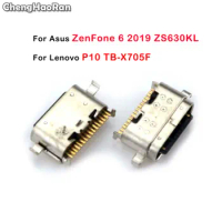 ChengHaoRan 2pcs Micro USB Connector for Lenovo P10 TB-X705F Charging Dock Jack Plug Socket For ASUS ZenFone 6 2019 ZS630KL