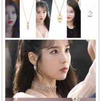 10styles neckalce Korean Drama Deluna Hotel iu Lee Ji Eun same Necklace party Pendant Jewelry