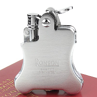 RONSON Banjo系列燃油打火機-緞銀款