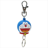 哆啦A夢 大頭大笑 伸縮鑰匙吊飾 鑰匙圈 小叮噹 日貨 正版授權J00012243
