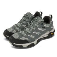 Merrell 戶外鞋 Moab 2 GTX 運動 女鞋 登山 越野 耐磨 黃金大底 防潑水 穩定 綠 米 ML033468 ML033468