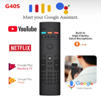 G40S Voice Remote Control Air Mouse Wireless Mini Keyboard with IR Learning for PC Android TV Box H96 MAX X96 MAX Plus X4 PRO