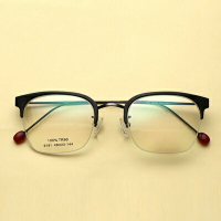 眼鏡框半框眼鏡鏡架-文藝復古韓版時尚男女平光眼鏡5色73oe53【獨家進口】【米蘭精品】