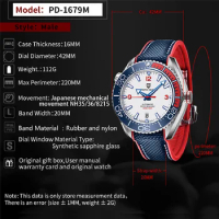 PAGANI DESIGN Top Brand Sports Men Mechanical Wristwatch Ceramic Bezel Waterproof Automatic Watch New Sapphire Glass Watches Men