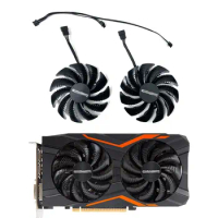 GIGABYTE GTX 1050 G1 Gaming Cooling Fan Replacement PLD09210S12HH T129215SU 4Pin 88MM Cooling Fan for Gigabyte GTX 1050 1060 107