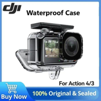 DJI Osmo Action 4/ Osmo Action 3 Waterproof Case 60 meters explore and capture For Osmo Action 3 Accessories Original In Stock