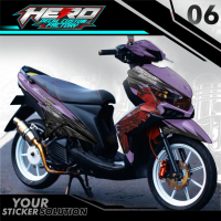 DECAL STICKER YAMAHA XEON GT FULL BODY - DECAL XEON GT KODE 06 VARIASI ABSTRAK