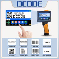 DCODE C19 12.7mm Multi-languages Text QR Barcode Batch Number Logo Date Label Printer Hand Jet Handheld Thermal Inkjet Printer