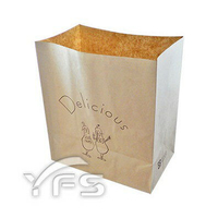 美味紙抱袋 (牛皮紙袋/麵包袋/法國袋/速食外袋/防油紙袋/購物袋)【裕發興包裝】YF218