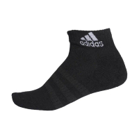 【adidas 愛迪達】襪子 Cushioned Ankle 黑 白 黑襪 短筒襪 短襪 單雙入 愛迪達(DZ9368)