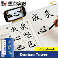 Copybook for Chinese Beginners Calligraphy Writing Practice Enlarge the Full Text Beautifully Repaired Book Duobao Tower