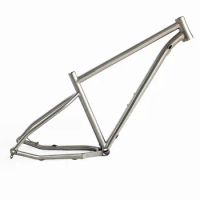 Titanium Alloy Bike Frame for MTB, Off-road Mountain Bicycle Accessories, Bike Customized Available