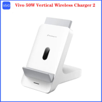 Official Original Authentic Vivo 50W vertical wireless charger 2 Wireless Flash Charger For Vivo X100 Pro X Fold 2 X90 Pro Pro+