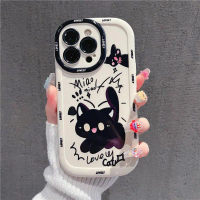 เคสโทรศัพท์แมวการ์ตูน, HG3CC, เข้ากันได้กับ iPhone 11/12/13/14/15