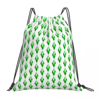 The Sims 4 Plumbob Backpacks Multi-function Drawstring Bags Drawstring Bundle Pocket Storage Bag Book Bags For Man Woman School