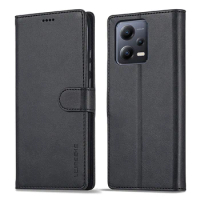 Flip Leather Wallet Cover For Xiaomi Redmi Note 12 Pro+ 5G Case + Silicone Soft Phone Cases For Redmi Note 12 Pro Card Slot Case
