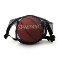 SPALDING 斯伯丁單顆裝網袋-配件 球袋 籃球 足球 深藍 F