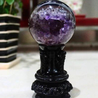 ZSR 904++++++Uruguay Natural Amethyst Crystal Cave ornaments smile smile agate original stone crystal ball