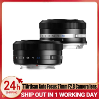 TTArtisan Auto Focus 27mm F2.8 Camera Lens Fujifilm XF Sony E Nikon Z Mount For XA7 XT30 XS10 Xpro xe4 XH2S a6000 a6700 Z30 ZFC