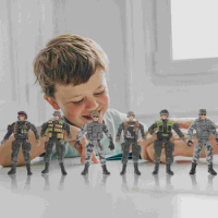 Soldier Model Children’s Childrens Childrens Toysss Kids Sand Table Mini People Figures Action Playthings Plastic Small Models