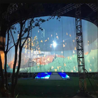 Gray Holographic Mesh Projector Screen 3D Hologram Projection Display Hologram Gauze
