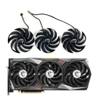 NEW original Graphics card fan PLD09210S12HH DC12V 0.40A 4Pin for MSI Radeon RX 6800 RX 6800XT GAMING TRIO Video card cooling