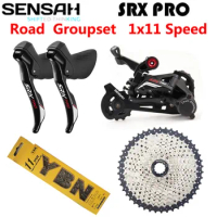 SENSAH SRX PRO 1x11 Speed 11s Road Bike Groupset STI R/L Shifter + Rear Derailleurs + Cassette + chain Gravel-Bikes Cyclo-Cross