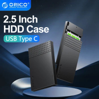 ORICO HDD Case 2.5" Hard Drive Enclosure Type-C Case SATA to USB3.1 HDD Enclosure for 2.5'' SSD HDD 6Gbps Speed Support UASP