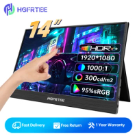 14 Inch Touch Portable Monitor ADS-IPS Panel Game Extended Screen Multi Touch For Laptop Second Display With Speaker For Switch