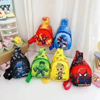 Kids Bag Spider-Man Iron Man Captain America Shoulder Bag Unisex Travel Coin Crossbody Bag