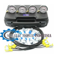 Hydraulic Pressure Gauge SINOCMP Excavator Hidraulic Test Kit Tester M