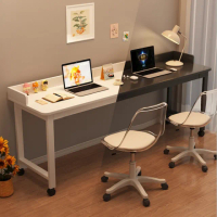 【靚白家居】可移動式雙人書桌 170公分 S157(電腦桌 工作桌 臥室 桌子 辦公桌 雙人桌 懶人桌 雙人床)