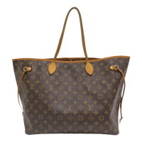 LOUIS VUITTON LV 路易威登 棕色 原花 帆布 Neverfull GM 托特包 M40157 【二手名牌BRAND OFF】