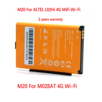 New 2050mAh M20 Battery For M028AT ALTEL 4G MiFi Wi-Fi LTE Router Portable Pocket hotspot Sim Card Router Rechargeable