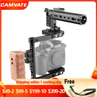 CAMVATE Camera Cage Rig For Canon 550D,500D,450D,760D,7D MarkII,5D MarkII,Nikon D3200,D3300,D5200,Sony a58,a7,a7II,GH5,A99,GH4