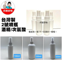 【台灣製造】HDPE2號白色噴瓶 5入裝/60ml/100ml/ 酒精.次氯酸水