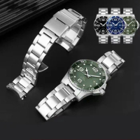 21mm Precision steel watch strap for Longines Concas series L3.781 642 742 Men watch accessories Waterproof bracelet with logo