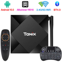 Android 10.0 TV Box Allwinner H616 H.265 6K 4K 2.4G&amp;5G WiFi 100M LAN Media Player Smart TV BOX 8GB/32GB/64GB TX6S