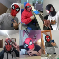 Spiderman Cosplay Masks Peter Parker Spider-Man Figures Movie Hood Headgear Toys For Women Men Children Birthday Gift Marvel