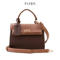 PATRIS Edwina Sling Bag / Tas Wanita Selempang Brown Chestnut