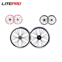 Litepro Folding Bicycyle Disc V Brake Rims 20MM Alloy Wheels 14 16 Inch Single External 3 Speed 74 85MM Bike Wheelset