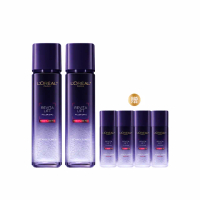 【LOREAL Paris 巴黎萊雅】玻尿酸瞬效保濕修護晶露2入組(啵啵精華水/液態紫熨斗/保濕)