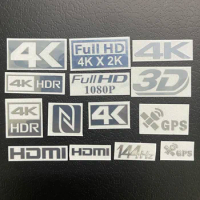 4K HDR HD certification label Full HD1080P 3D metal stickers 144Hz decoration stickers for mobile phones and computers