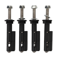 aimey ชุดอุปกรณ์ยึดแผ่นรองล้อรถ 4 ชิ้น สำหรับ Maxtrax MKII สำหรับแผ่นรองล้อกู้ภัย 4P6B8 ตัวตัดโซ่ เค