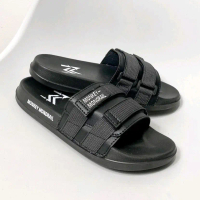 Sandal Slide Unisex 7 warna sandal pria dan Wanita Velcro Monkey Monorail Black Shoes
