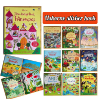 Usborne sticker book สมุดภาพสติ๊กเกอร์ (เนื้อหาเป็นภาษาอังกฤษ) sticker book หนังสือนิทานภาษาอังกฤษ อ