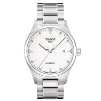 TISSOT 天梭 官方授權 T-Tempo 都會時尚機械腕錶 送禮推薦-白/39mm T0604071103100